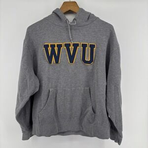 WVU West Virginia Mountaineers Hoodie XL Gray JanSport Pullover Fleece